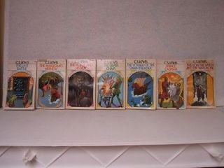 of Narnia Vintage Childrens Books Complete Set C.S. Lewis 1970s