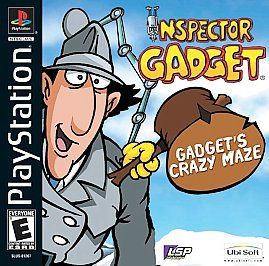 Inspector Gadget Gadgets Crazy Maze (Sony PlayStation 1, 2001) DISK