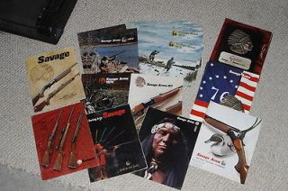 1960s 1970 Savage Arms Catalogues Advertisments LOT of 21