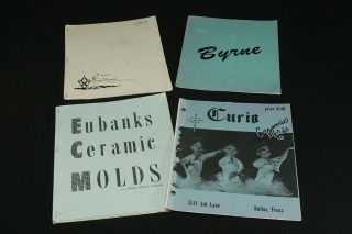 Ceramic Mold Catalogs & Patterns Eubanks Nu trend Curio Byrne 1960s