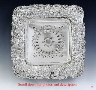 FAB c1895 DURGIN REPOUSSE STERLING SILVER BUTTER DISH