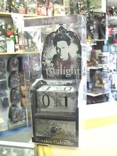 Twilight Wooden Calendar with Edward Cullen by Neca Mip New