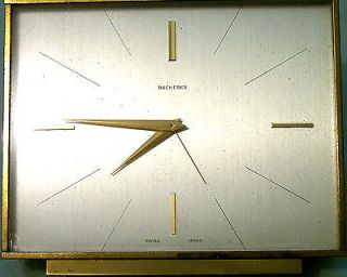 Vintage Bucherer Swiss Made 6x5x1 Alarm Clock, #142 719, Keeps