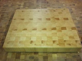 Hard Maple Butcher Block Cutting Board NEW end grain