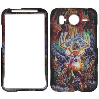 deer RUBBERIZED HTC Inspire 4G AT&T phone cover protector hard case