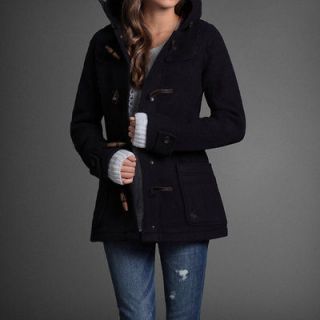 NWT Abercrombie&Fi tch Joanna Toggle Wool Coat Jacket Navy XS S M L