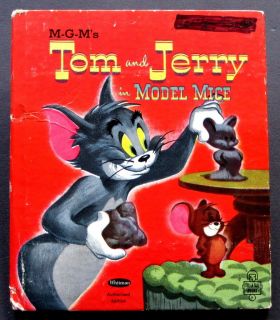 TOM AND JERRY IN MODEL MICE vintage MGM Whitman Tell A Tale 1951 HB