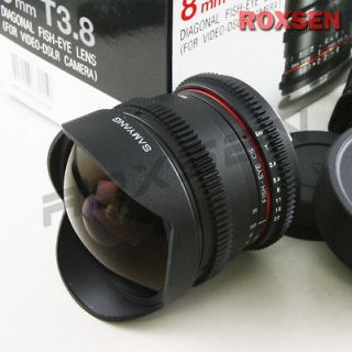 T3.8 Fisheye CS Lens for Canon EOS Video DSLR Camera 60D 5D III 650D