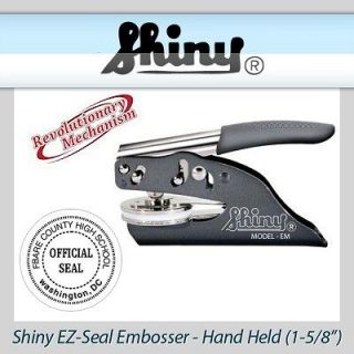 OFFICIAL NOTARY Embosser Circular Layout Shiny EZ Seal Hand Held