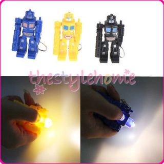 Robot LED Keychain Key Ring Outdoor Sports Camping Light Random Color