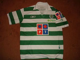 Rare Sporting Lisbon Portugal 2005 06 Centenary Home Football Shirt L