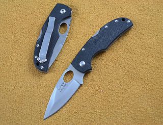 Navy K628 Folding Knife 440c Blade G10 Handle Lock Back w/ Clip & Camo