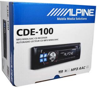 Alpine CDE 100 USB/CD//WMA/AAC In Dash Receiver Alpine CDE110