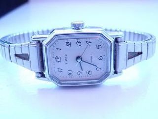 Vintage Timex T Cell Ladies Wrist Watch Art Deco Quartz