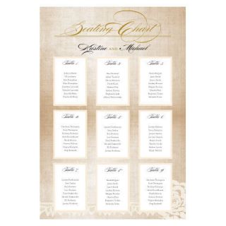 VINTAGE LACE Seating Chart with Table Card Template and so on