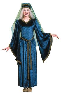 Maid Marion Marian Renaissance Lady Blue Adult Halloween Costume
