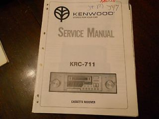 Kenwood KRC 711 SHAFTED CAR STEREO CASSETTE Original SERVICE Repair