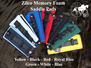 Zilco Carriage Driving Memory Foam Harness Saddle Pads Liners 7
