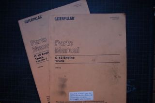 CAT Caterpillar C12 Truck Engine Parts Manual Book