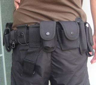 Security Police Guard Utility Kit Tactical Belt with Pouch System