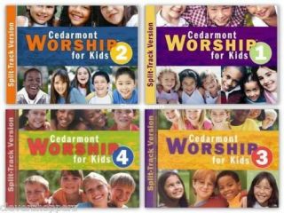Cedarmont Worship For Kids Gift Pack 4 Split Track CDs