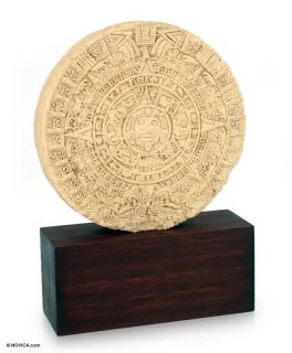 The Aztec Calendar Stone of Sun National Museum MEXICO City Stereoview