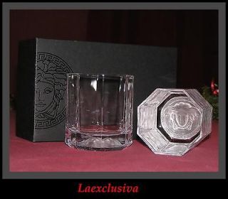 TWO EXTRAVAGANT ROSENTHAL VERSACE WHISKEY GLASSES Medusa Lumiere