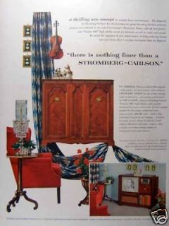 1951 STROMBERG CARLSON TV RADIO PHONOGRAPH PRINT AD