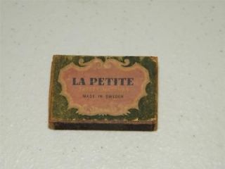 Vintage La Petite Safety Matches in Box Made in Sweden Wood Wooden