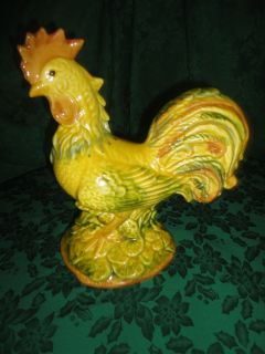 Large Ceramic Rooster Made in Italy 13 tall NEW WITHOUT TAGS
