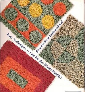 Latch hook rug patterns, make rugs w/ fleece rugmaking