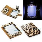 LEOPARD PU LEATHER CASE COVER FOR  KINDLE TOUCH WiFi or 3G WITH