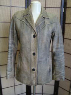 83314 Sharp Brown Woman’s Leather Coat Jacket Sz. Small AMERICAN