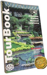 AAA Tour Book Arkansas Kanas Missouri Oklahoma Pb 1990