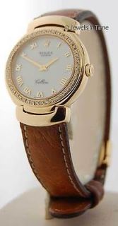 Rolex Ladies Cellini 6621 18k Yellow Gold & Diamonds Watch JEWELS IN