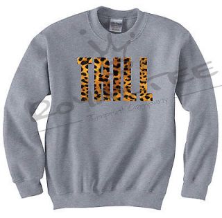 Trill Cheetah Crewneck Sweater illest OBEY Dope HUF ASAP Diamond YMCMB