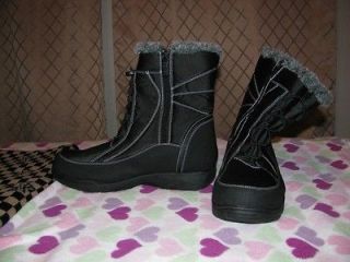 Womens Totes Waterproof Warm Winter Boots black size 11