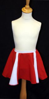 Cheerleaders dance skirt 2 colour ALL AGES & SIZES