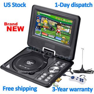 LCD Screen Portable DVD Player Plays Movie Audio With TV Game  FM