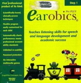 Earobics Pro Plus Step 1 PC CD speech & language development for