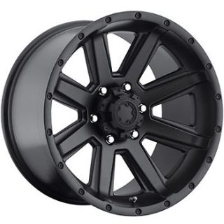 Black Ultra Crusher Wheels 8x6.5  6 Lifted CHEVROLET C 2500 DODGE