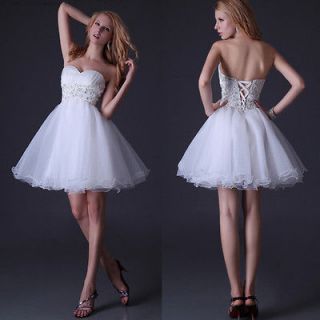 Short Mini Prom Bridal Gown Girl Homecoming Evening TUTU Dress New