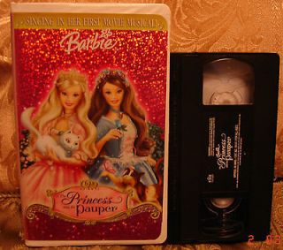 Barbie as THE PRINCESS AND THE PAUPER 1st Movie Musical Vhs Video