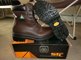 STC Work Boots Mens 8.5 US 7.5 UK 3E EEE Extra Wide EW NEW Steel Toe