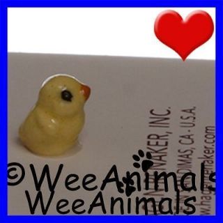 Chicken Chick Miniature Figurine Ceramic Wee Animal Retired 375