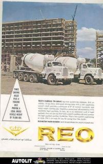 1965 Reo Cheney Concrete Mixer Truck Brochure