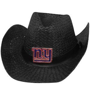 NEW NFL New York Giants Black Cowboy Hat 