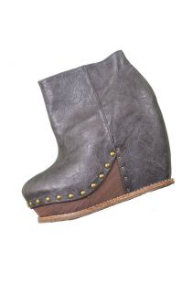 Choice Sugar And Candy Booties with Chaps Womens Boots Gray 8.5