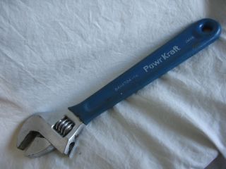 Vintage Powr kraft 10 adjustable wrench 84H4704 10 Japan