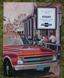 1967 Chevrolet Trucks Pickup Sales Brochure 67 chevy
